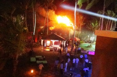 ސިރިސޭނާ، ހޮޓާ ހުޅުއްވައިދެއްވި ތަނުން އަލިފާނުގެ ހާދިސާއެއް ހިނގައިފި