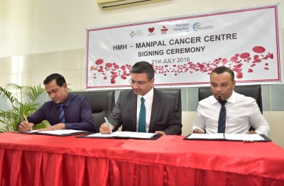 ކެންސަރުގެ ފަރުވާ ފެށުމަށް އިންޑިއާގެ ވަރުގަދަ ހޮސްޕިޓަލަކާއެކު ސޮއިކޮށްފި