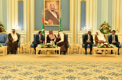 ރައީސް ޔާމީނާއި ސައުދީ ރަސްގެފާނު ބައްދަލުކުރައްވައި ރަސްމީ ވާހަކަތައް ބާއްވައިފި