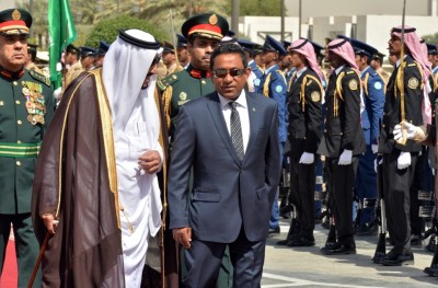 ރައީސް ޔާމީނާއި ސައުދީ ރަސްގެފާނު ބައްދަލުކުރައްވައި ރަސްމީ ވާހަކަތައް ބާއްވައިފި