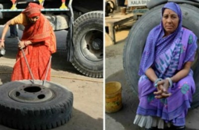 އިންޑިއާގެ ހަމައެކަނި އަންހެން ޓްރަކް މެކޭނިކް