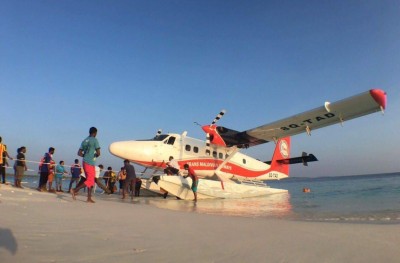 ކަނދަށް ގެއްލުންވި ސީ ޕްލޭން މަރާމާތަށް ފަހު ހުޅުލެ އަށް ގެނެސްފި