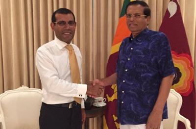 ނަޝީދު ލަންކާގެ ރައީސްއާ ބައްދަލުކުރައްވައިފި