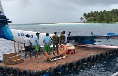 މޯލްޑިވިއަންގެ ސީ ޕްލޭނެއް ފުރަން އުޅެނިކޮށް ކަނދު ނެއްޓިއްޖެ