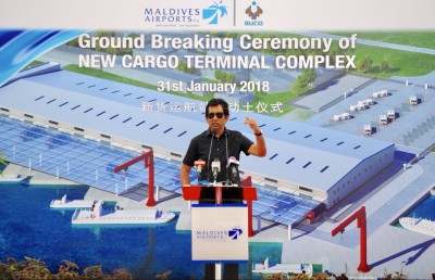 ވެލާނާ އެއާޕޯޓުގައި 120،000 ޓަނުގެ ކާގޯއަށް ޚިދުމަތް ދެވޭ ޓާމިނަލެއްގެ މަސައްކަތް ފަށައިފި