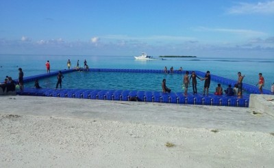 އައްޑޫ ސިޓީގައި ގާއިމްކުރާ ފްލޯޓިން ޕްލެޓްފޯމްގެ މަސައްކަތް ނިމިއްޖެ