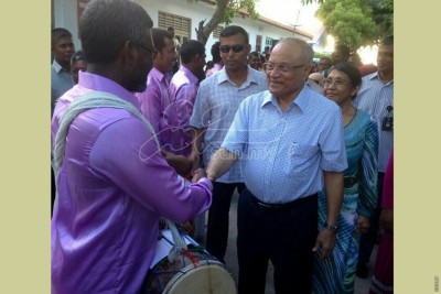 އަނިޔާވެރިކަމާ ދެކޮޅަށް ނިކުތް މީހުންގެ ކިބައިން ފެނުނީ އަނިޔާވެރިކަން: މައުމޫން