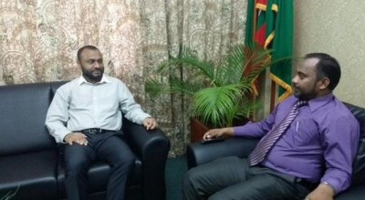 ޝަހީމް އިސްލާމިކް މިނިސްޓަރު ޒިޔާދުގެ އަރިހަށް އިހުތިރާމުގެ ޒިޔާރަތް ކުރައްވައިފި