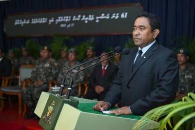 ބޭރުގެ ފަރާތްތަކުގެ އިތުރުން ސިޔާސީ ހަލަބޮލިކަމުން ވެސް ގައުމު ދިފާއު ކުރަން ޖެހޭ: ރައީސް