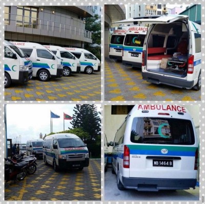 ރާއްޖެއަށް ޕެރެމެޑިކު ހަތަރު އެމްބިއުލާންސް ގެނެސްފި