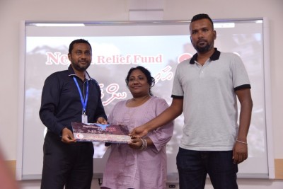 އޭޑީކޭ އިން ނޭޕާލް ރިލީފް ފަންޑަށް 67،000 ރުފިޔާ ހަދިޔާ ކޮށްފި