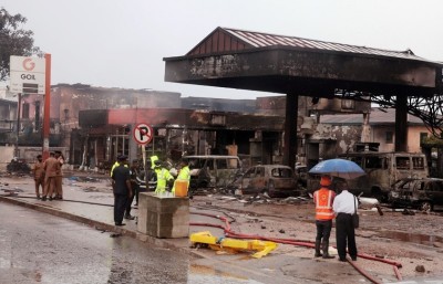 ގާނާގެ ޕެޓްރޯލް ސްޓޭޝަނެއްގައި ރޯވެ 170 އަށްވުރެއް ގިނަ މީހުން މަރުވެއްޖެ