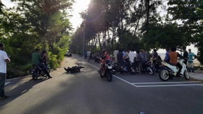 ހުޅުމާލޭގައި ދެ ސައިކަލު ޖެހި ހިނގި އެކްސިޑެންޓެއްގައި ދެ މީހަކަށް އަނިޔާވެއްޖެ