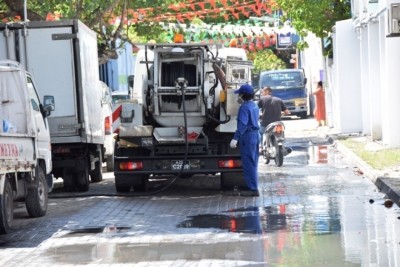 ހާބަރު ސަރަހައްދުން ނަޖިސް ފެން ބޭރުވުން ހައްލުކޮށްފިން: އެމްޑަބްލިއުއެސްސީ