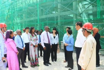 ހުޅުމާލޭގައި ޗައިނާ އިން އަޅާ ހައުސިން ޔުނިޓުތަކުގެ މަސައްކަތް ބައްލަވާލައްވައިފި