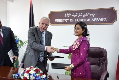 ދެ ގައުމުގެ މަންދޫބުން ހިމެނޭ ކޮމިޓީއެއް އުފައްދަން ރާއްޖެ އާއި ފަލަސްތީނުން އެއްބަސްވެއްޖެ