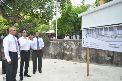 އަމީން ކޮންސްޓްރަކްޝަނުން ވިލިމާލޭގައި އަޅާ މިސްކިތުގެ ބިންގާ އަޅައިފި