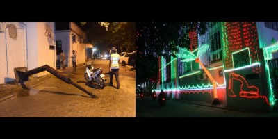 ދަގަނޑު ހޮޅި ވެއްޓިފައި ވަނީ ކޮންޓެއިނާ ޓްރަކެއް ކޮންޓްރޯލް ނުވެގެން: ހައުސިން މިނިސްޓްރީ