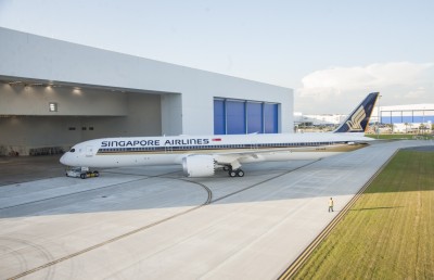 ޑްރީމްލައިނާގެ އާ މަރުކާގެ ފުރަތަމަ ބޯޓް ސިންގަޕޯ އެއާލައިނަށް، އަންމަ މަހު ދަތުރުތައް ފަށާނެ