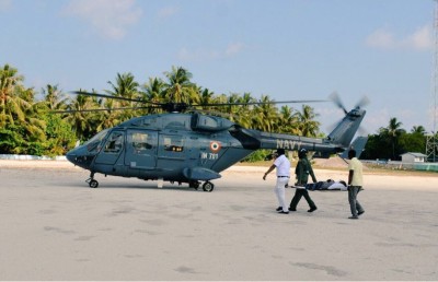 ހެލިކޮޕްޓަރު ފޮނުވާލަނީ އިންޑިއާ ސިފައިން އެކަނި އޮޕަރޭޝަން ހިންގާތީ