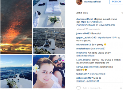 ބޮލީވުޑްގެ ރީތީގެ ރާނީ ދިއާ މިރުޒާ ޗުއްޓީއަށް ރާއްޖެ އަތުވެއްޖެ