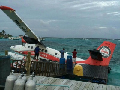 ކަނިފުށި ރިސޯޓުގެ ބޭރު ފަޅުތެރޭގައި އޮތް ޓީއެމްއޭގެ ސީޕްލޭނެއް އަޑިއަށް ހިނގައްޖެ