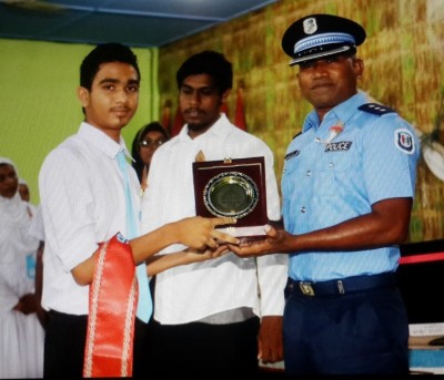 ހަނިމާދޫ ސްކޫލުގެ އެންމެ މޮޅު ދަރިވަރަކަށް ހާލިދު ހޮވިއްޖެ