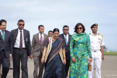 އިންޑިއާގެ އެކްސްޓާނަލް އެފެއާޒު މިނިސްޓަރު ސުޝްމާ ރާއްޖެވަޑައިގެންފި