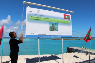 ދިހަހާސް މީޓަރުގެ ގޮނޑުދޮށް ހިމާޔަތް ކުރުން: 300 މިލިއަން ރުފިޔާގެ ޕްރޮޖެކްޓެއް