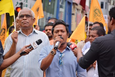 އެމްޑީޕީ ހަރުގެއަށް ފުލުހުން ރޭ ވަނީ ގާނޫނާ ޚިލާފަށް: އިންތި