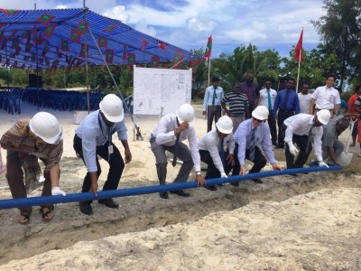 ހިންނަވަރުގައި ފެނުގެ ނިޒާމް ގާއިމް ކުރުމުގެ އަމަލީ މަސައްކަތް ފަށައިފި