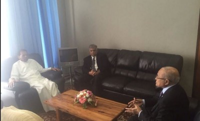 ރައީސް މައުމޫން ލަންކާގެ ރައީސާއި ބޮޑުވަޒީރާ ބައްދަލުކުރައްވައިފި