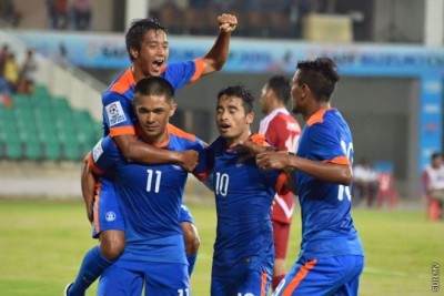 SAFF Suzuki Cup:: Nepal 4-1 in India athun balivumun India aai SriLanka Semi final ah