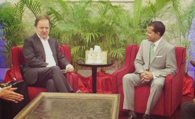 އިނގިރޭސި ސްޓޭޓް މިނިސްޓަރު ހޫގޯ ސްވަޔާ ރާއްޖެ ވަޑައިގެންފި