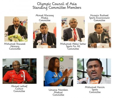 އޭޝިއާގެ އޮލިމްޕިކް ކައުންސިލަށް ރާއްޖޭގެ ހަތް މެމްބަރުން ހޮވިއްޖެ