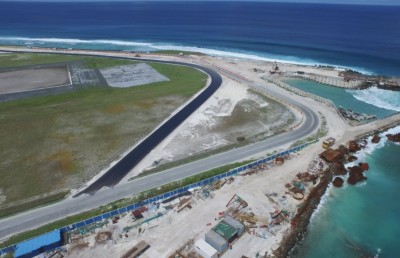 އެއާޕޯޓް ބޮޑު މަގުގެ ބައެއް ބަންދުކޮށް، އާ މަގެއް ހުޅުވައިފި