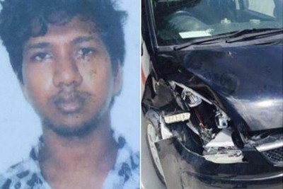 ބާރު ސްޕީޑެއްގައި ދުއްވާފައި ދިޔަ ސައިކަލެއް ކޮންޓްރޯލް ނުވެ، ކާރަކަށް އަރައިފި