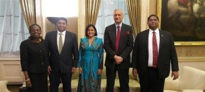 ރާއްޖޭގެ މިނިސްޓަރުންގެ ވަފުދެއް ކޮމަންވެލްތުގެ ސެކްރެޓަރީ ޖެނެރަލްއާ ބައްދަލުކުރައްވައިފި