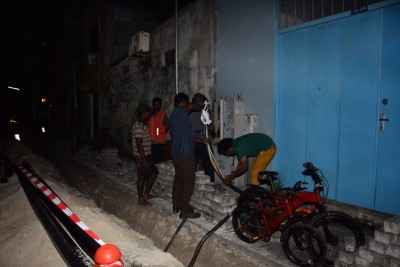 ދިރާގުން ކޭބަލެއް ވަޅުލަނިކޮށް ހެންވޭރުގެ ބަޔަކުން ކަރަންޓު ކެނޑިއްޖެ