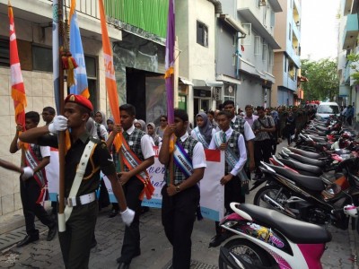 އަހުމަދިއްޔާގެ އަހަރީ ދުވަސް ފާހަގަ ކުރުމަށް ޕެރޭޑެއް ބާއްވައިފި