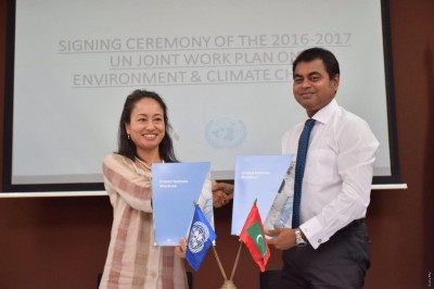 ތިމާވެށި އަދި މޫސުމަށް އަންނަ ބަދަލުތަކާ ގުޅޭ މަސައްކަތުގެ ޕްލޭން އެންވަޔަރަމެންޓް މިނިސްޓްރީން ސޮއިކޮށްފި