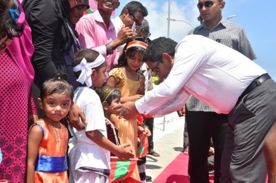 ފެނުގެ ނިޒާމު އިފްތިތާހު ކޮށްދިނުމަށް ރައީސް ޔާމީން މާމިގިއްޔަށް
