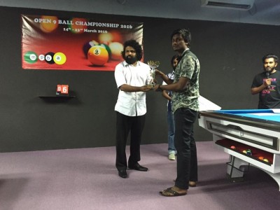 އޯޕަން 9 ބޯލް ބިލިއަޑް މުބާރާތް އަހުސަން ހާޝިމް ދިފާއުކޮށްފި