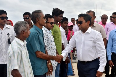 ރައީސް ޔާމީން ލ. އަތޮޅުގެ ރަށްތަަކަށް ފުރާވަޑައިގެންފި