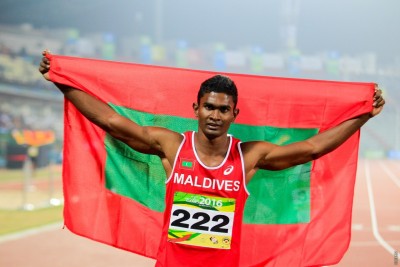 ޖެމައިކާގެ މުބާރާތަކުން ސާއިދު ހޯދި އެއް ވަނައާއެކު ރެކޯޑެއް ހަދައިފި