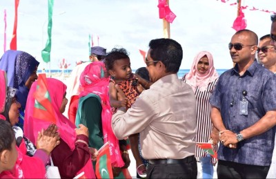 ރައީސް ޔާމީން ތ. އަތޮޅަށް މާދަމާ ވަޑައިގަންނަވަނީ
