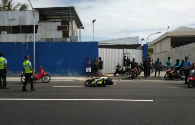 ހުޅުވިތާ 24 ގަޑިއިރު ނުވަނީސް ރިންގު ރޯޑުގައި އެކްސިޑެންޓެއް