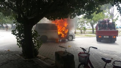 ވިލިމާލޭގައި ދުއްވި ވެހިކަލެއްގައި ރޯވެ އަނދައިފި