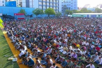 އީދު ނަމާދުގެ ބޮޑު ޖަމާއަތް މާފަންނު ސްޓޭޑިއަމްގައި