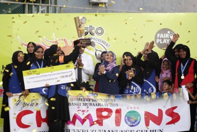 އެސްޓީއޯ ބަށި މުބާރާތުގެ ގުރުނަގައިފި، ޗެމްޕިއަން ޓީމަށް އެއް ލައްކަ ރުފިޔާ
